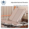 Multi-Function Electric Nursing Bed with 90° Rotation & Turn Assist - Solid Wood Hospital Bed for ElderlyParalyzed Patients, Silent Casters & 6cm Mattress, HomeHospital Use