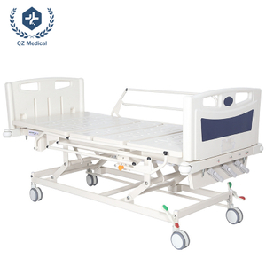 Professional Triple-Crank Nursing Bed - 85° Backrest & 40° Leg Lift, 250kg Capacity with Foldable Aluminum Guardrails & Silent Casters (2150x1030mm, EN 60601-2-52 Certified)
