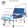 Dual Crank Adjustable Hospital Bed with 250kg Capacity & ISO 9001/13485 Certified - 80° Backrest & 40° Leg Tilt for Elderly/Paralyzed Patients, Steel-Wood Composite Frame & Antibacterial Mattress