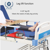 Dual Crank Adjustable Hospital Bed with 250kg Capacity & ISO 9001/13485 Certified - 80° Backrest & 40° Leg Tilt for Elderly/Paralyzed Patients, Steel-Wood Composite Frame & Antibacterial Mattress