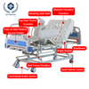 Product Title: Manual Three-Function Nursing Bed with Angle Display & Height Adjustment