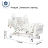 Premium Five-Function Electric Nursing Bed Four-Piece ABS Guardrails 250kg Capacity