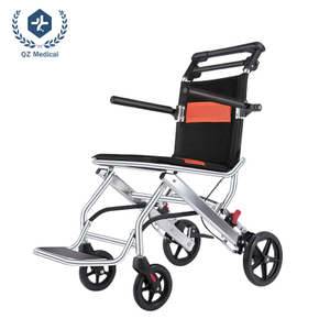 Premium Lightweight Travel Wheelchair 6061 Aluminum Frame One-Step Folding