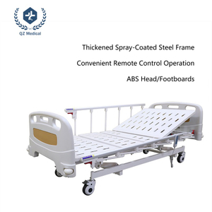 Electric Adjustable Hospital Bed with 80° Backrest & 40° Legrest Tilt, 270-680mm Height Range, Silent Casters, IV Pole & ICU Accessories – Homecare & Medical Use