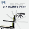 Ultra-Light Aluminum Folding Wheelchair 10.5kg One-Step Fold 360° Armrest