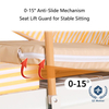 5-Function Manual Hospital Bed with Anti-Slide Backrest & Trendelenburg Positioning - 45° Turnover Assist, Detachable Bedpan & Silent Casters for Elderly/Paralyzed Patient Care