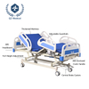 75° Manual Nursing Bed with Reinforced Cold-Rolled Steel Frame & Waterproof Mattress - 3-Crank Adjustable Hospital Bed for Elderly/Paralyzed Patients, ABS Headboard & Central Brake Casters