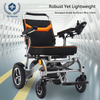 Foldable Electric Wheelchair with Quad Safety System - Remote Control Recline, Airline-Approved & EABS Brakes, 24V Lithium Battery W/ 6 Protections, 250KG Capacity (74x62x35cm Folded)​​