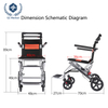 Premium Lightweight Travel Wheelchair 6061 Aluminum Frame One-Step Folding