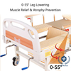 5-Function Manual Hospital Bed with Anti-Slide Backrest & Trendelenburg Positioning - 45° Turnover Assist, Detachable Bedpan & Silent Casters for Elderly/Paralyzed Patient Care