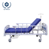 Dual-Crank Manual Nursing Bed with 80° Backrest & ISO Certification - 180kg Capacity Spray-Coated Steel Bed for Hospitals/Homecare, Foldable Guardrails & Silent Wheels Included