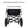 11.3kg Ultra-Light Foldable Wheelchair with 14" All-Terrain Wheels & Electromagnetic Brake | 100kg Capacity & Dual-Fork Frame | ISO-Certified Portable Mobility Aid for Elderly/Travel