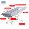 Multi-Functional Nursing Bathing Bed with Height Adjustment, Waterproof Mattress & Drainage System