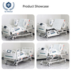 ICU Medical Bed with Weight Monitoring & LCD Touchscreen - 5-Function Electric Hospital Bed with Hydraulic Guardrails, CPR Override & Silent Casters for Critical Care/Home Use