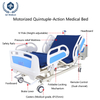Heavy Duty 280kg Electric Medical Bed with Adjustable BackrestLegrest & Fowler Positioning - Cold-Rolled Steel Hospital Bed for ElderlyParalyzed Patients, Includes ABS Safety Rails & Food-Grade Tray