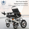 Foldable Electric Wheelchair with Quad Safety System - Remote Control Recline, Airline-Approved & EABS Brakes, 24V Lithium Battery W/ 6 Protections, 250KG Capacity (74x62x35cm Folded)​​