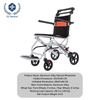 Premium Lightweight Travel Wheelchair 6061 Aluminum Frame One-Step Folding