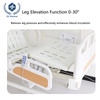 Electric 3-Function Medical Bed with 75° Backrest & 30° Leg Lift - 42-68cm Height Adjustment, Perforated Surface & Remote Control for Hospitals/Nursing Homes