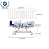 5-Motor Electric Hospital Bed with Silent Casters & Adjustable Positions (ISO Certified) - 225cm ICU/Homecare Medical Bed with Trendelenburg & Standing Assist