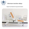 Electric 3-Function Medical Bed with 75° Backrest & 30° Leg Lift - 42-68cm Height Adjustment, Perforated Surface & Remote Control for Hospitals/Nursing Homes