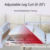 5-Function Manual Hospital Bed with Hand-Crank Adjustments & Toilet Opening Option - Heavy-Duty Cold-Rolled Steel Frame, ABS Headboard & Silent Casters for Elderly/Home Care