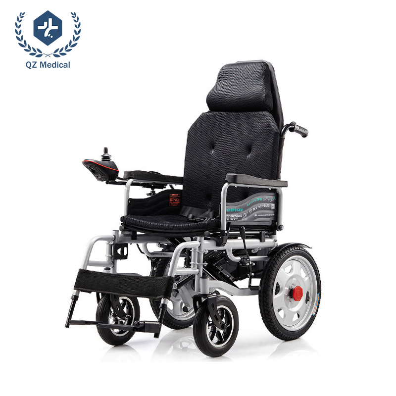 Elderly Electric Wheelchair 150kg Capacity 160 Degree Recline EABS Braking System 500W Dual Motor Foldable Medical Mobility Chair