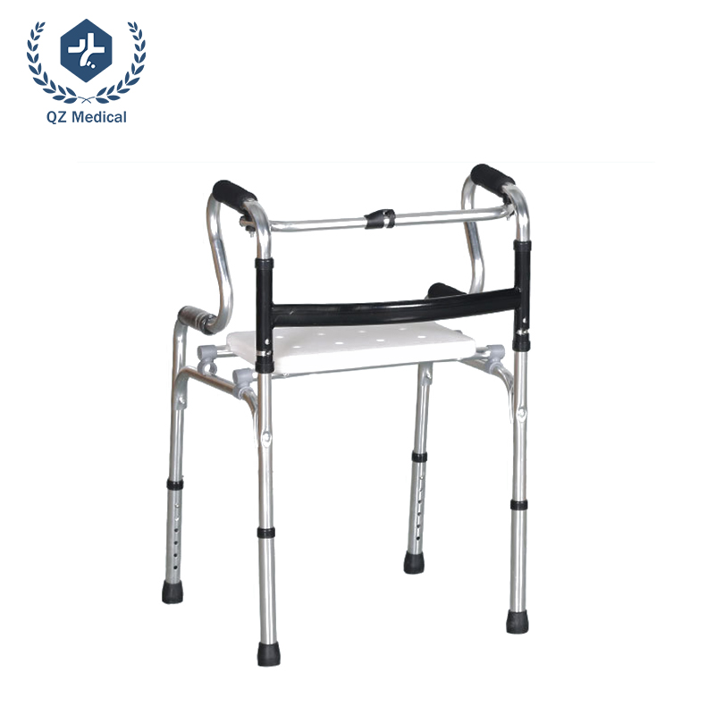 Aluminum Alloy Walker with Dual-Mode Support And 6-Step Height Adjustment