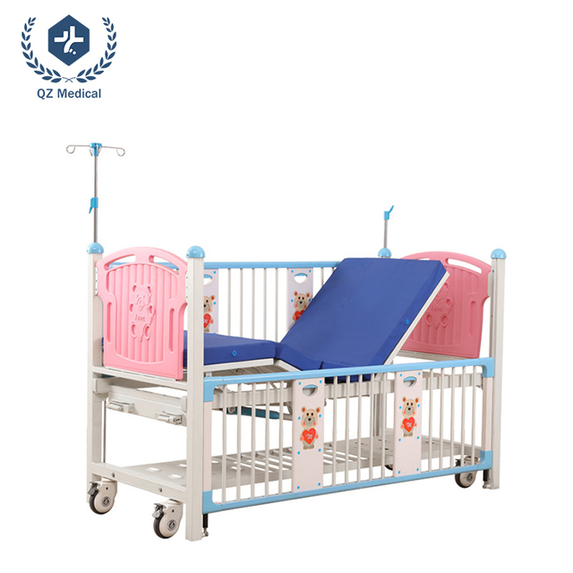 Pediatric Care Bed with Adjustable Backrest & Leg Lift Function 189×90×128cm