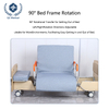Electric Three-Function Rotating Nursing Bed 90° Rotation Intelligent Remote Control