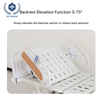 Electric 3-Function Medical Bed with 75° Backrest & 30° Leg Lift - 42-68cm Height Adjustment, Perforated Surface & Remote Control for Hospitals/Nursing Homes