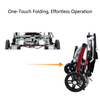 Foldable Electric Wheelchair 15km Long Range | 200W Brushless Motor & IP67 Battery | 18kg Lightweight with 10.5" All-Terrain Wheels for Elderly/Disabled