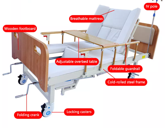 Manual Tri-function Nursing Bed