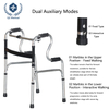Product Title: Aluminum Alloy Walker with Dual-Mode Support And 6-Step Height Adjustment (98 Characters)