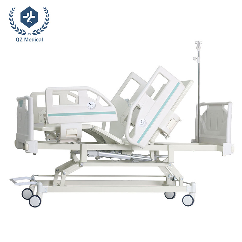 Electric Three Function Hospital Bed with Adjustable Height Backrest and Leg Support for Medical and Elderly Care