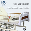 Anti-Rollover Wheelchair Convertible Bed with Fall-Proof Backrest & Split-Function Design - ISO 13485 Certified Nursing Bed for Bedridden/Elderly Care, 2120mm Steel Frame & Toilet Assistant System