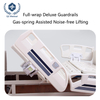 Manual Double-Crank Nursing Bed with 75° Backrest & 20° Leg Lift - 800lbs Heavy-Duty Frame, Full-wrap Angle Indicator Guardrails & Gas-Spring Lift (195x90cm)