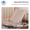 Smart Electric Nursing Bed with 90° Rotation & Turn Assist - Motorized Hospital Bed for Elderly/Long-Term Care, Steel-Wood Frame & Silent Casters, 6cm Thick Mattress & Remote Control