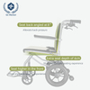 Ultra-Light Aluminum Folding Wheelchair 10.5kg One-Step Fold 360° Armrest