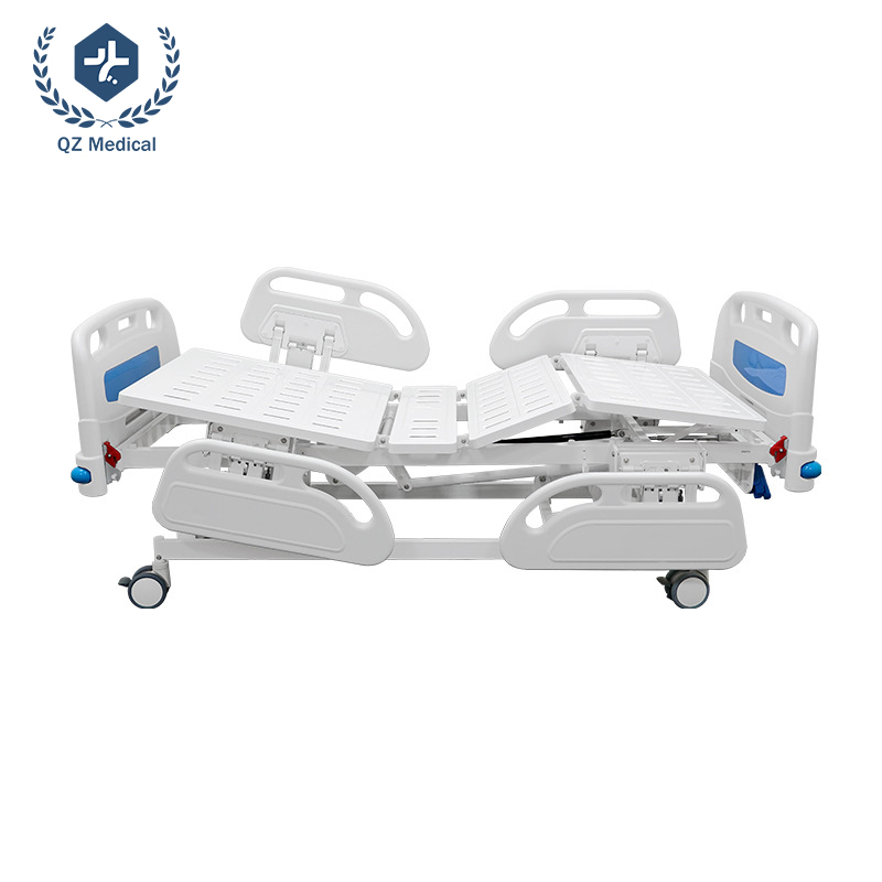 Four-section stamped steel mattress platform with air ventilation holes for pressure care