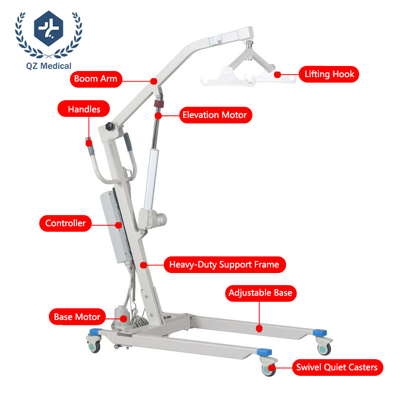 Electric patient transfer lift chair for nursing home and hospital care - Quzhi Medical